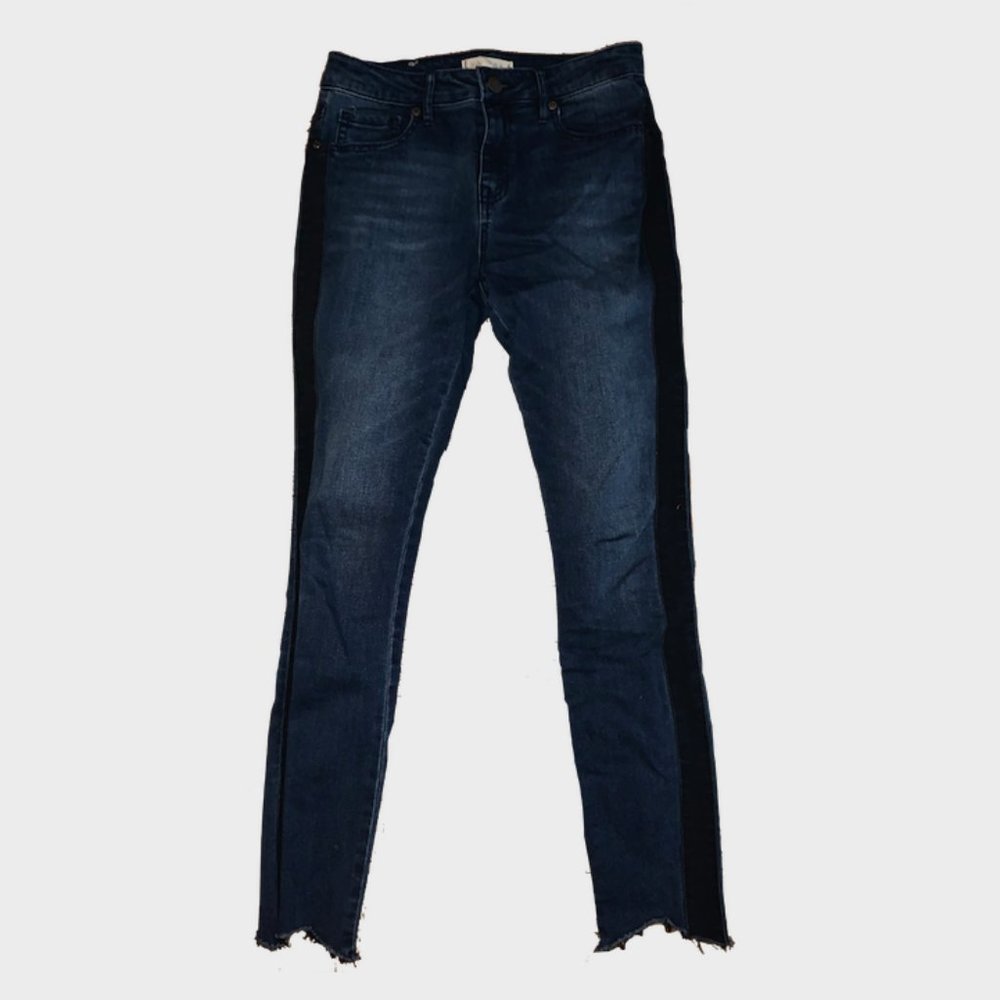 Francesca's Jeans with Navy Stripe